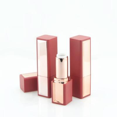 China Hot Selling Lip Cosmetic Tube Rhombus 30g Mirror Matte Weighted Lipstick Tube for sale