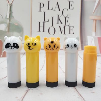 China 3.5g Lipstick Cosmetic Cute Tube Friendly Lip Balm Tube With Kids Animal Rabbit Lip Balm Lip Balm Packaging for sale