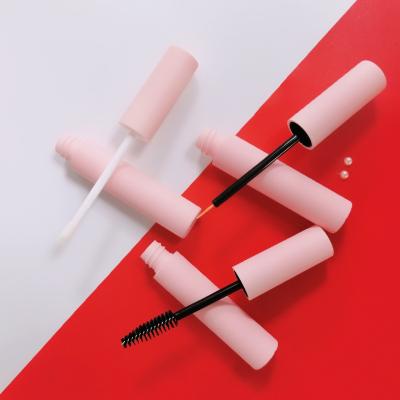 China Round 10ml Cosmetic Pink Mascara Tube Eyeliner Tube Lip Gloss Empty Packaging for sale