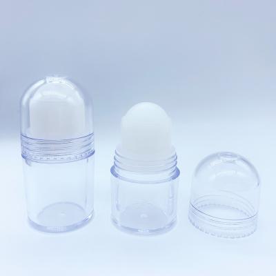 China Custom Cosmetics Packaging Wholesale New Plastic Transparent Single Ball Bottle Empty Bottle Container for sale