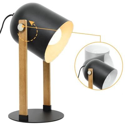 China Hot Sale New 360 Degree Hotel Bedroom Vintage Rotatable Bedside Lamp Adjustable Table Lamp For Study Office Desk Rotatable Retro Light 360 Degrees Flexible for sale