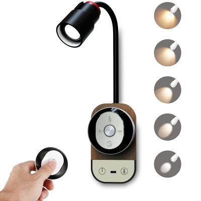 China 360 Degree Adjustable Latest USB Rechargeable Neck Reading Light With Exterior 5 Levels Dimmable Magnetic Touch Book Reading Lamp For Reading In Bed for sale