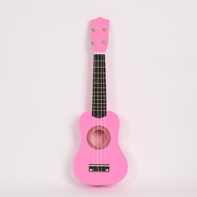 China Basswood Musical Instrument Mini Acoustic Wooden Ukulele For Kids for sale