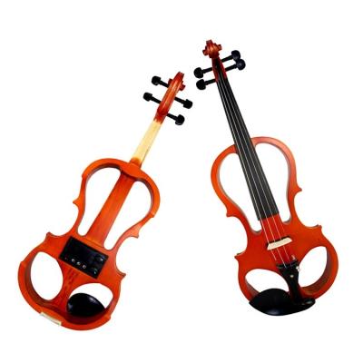 China Flawless Solid Wood Electric Violin With Ebony Wood Accessories JY-MEV002 for sale