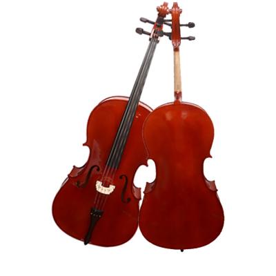 China High Quality Linden Plywood Musical Instruments Silent Cello With Hard Cello Case for sale