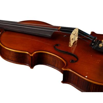 China Flame JY-SV003 Handmade Student Ebony Accessories Solid Single Flamed Violin Of Impeccable Middle Degree for sale