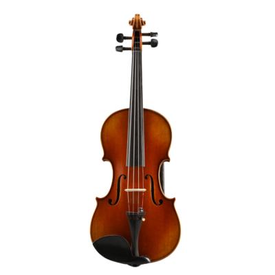 China Use Antique Style Handmade Violin Selected Impeccable Selected Flamed Professional Violin for sale