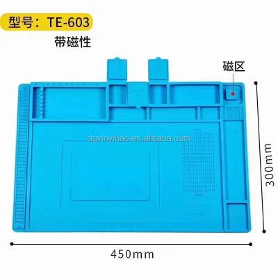 China Rectangular Soldering Mat Desk Electronics Repair Mat for Soldering Iron Repair Watch Phone and Computer for sale