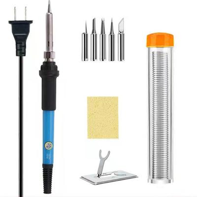 China Factory 110-220V 60W Soldering Repair Tool Electric Welding Soldering Iron Portable Adjustable Temperature Welding Tool Kit Set for sale