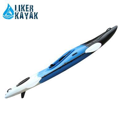 China HDPE new 3.9m with skeg sea kayak/whitewater kayak/river kayak for sale