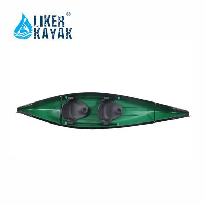 China NEW HDPE Liker Kayak Double Seat Fishing Canadian Canoe for sale