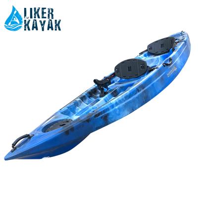 China LLDPE 3.5m Tandem Sit On Top Kayak Double People 3 Person Family Kayak for sale