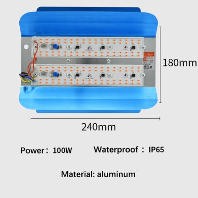 China Seed Starting Seed Starting LED To Grow Light100W Spotlights For Indoor Plants Flood Phytolamp For Plant Aluminum Phyto Lamp Full Spectrum for sale