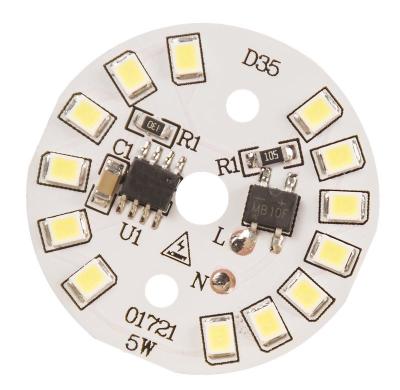 China Aluminum Aluminum Driverless China Factory Customs Lead Round SMD 2835 LED PCB Board 3W 5W 7W 9W 12W 15W 18W for sale