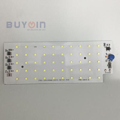 China 169x66mm DC12V SMD2835 50W Aluminum PCB Bulb Diameter Single Sided Led PCB Manufacturing Square Type Aluminum PCB for sale