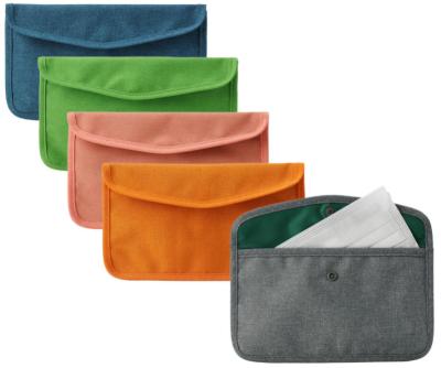 China Eco-friendly Washable Portable Travel Temporary Storage Pouch Facemask Cosmetic Bag for sale