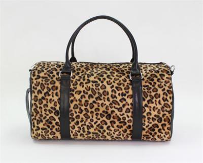 China Leopard Waterproof Large Fur Cute Duffel Bag for sale