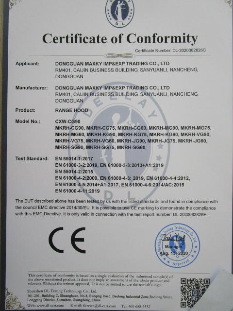 CE - Dongguan Maxky Imp & Exp Trade Co., Ltd.