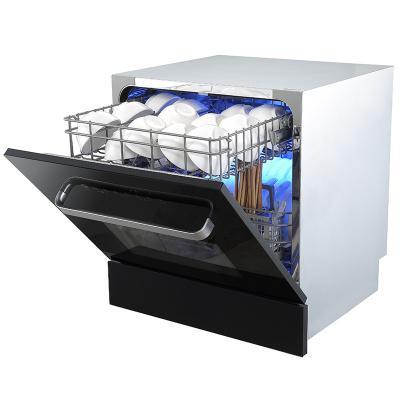 China Hotel Restaurant Dishwasher Automatic Countertop Dishwasher Drawer Dishwasher Kitchen Dishwasher 8 European Standard Built-in Sets for sale