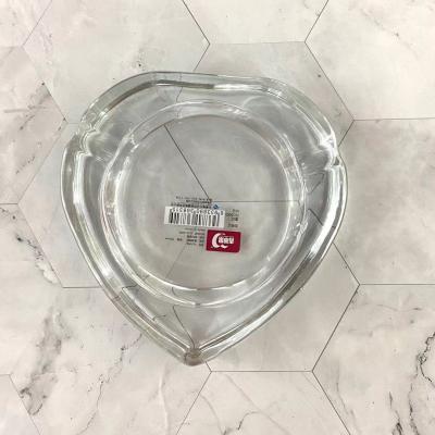 China Simple Morden Glass Ashtray Round Shape Small Transparent Ashtrays For Home And Hotels for sale