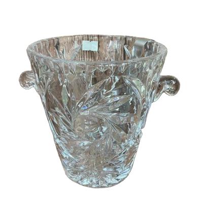 China Viable the transparent ice bucket with handles and straps for the wine/beer bucket for sale