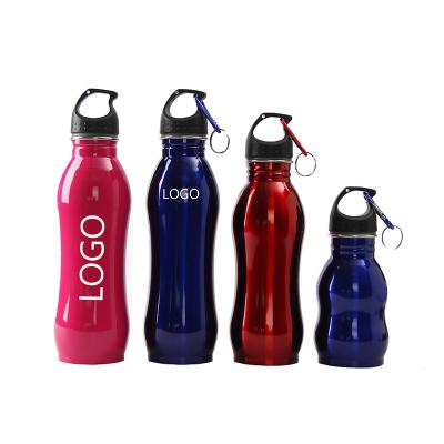 China Gift & Craft Logo Outdoor Cycling Gym Sport Custom Bottles Multicolor 25oz 25oz Stainless Steel Bottles Water Drinking Bottle With Carabiner for sale