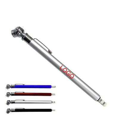 China Custom Bottle Logo Print Promotional Gifts Aluminum Alloy Mini Quickly Auto Tire Pressure Gauge Pen For Car for sale