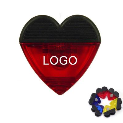 China Custom Logo Printed Heart Shape Plastic Fridge Magnet Clips Sets, Universal Magnet Paper Clips, Snack Bag Clips for sale