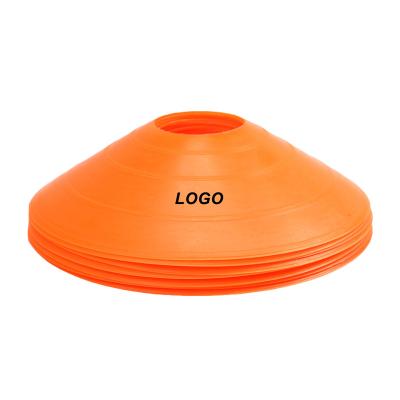 China PE Custom Logo Printed Sports Training Agility Disc Cones Set Marker Mini Soccer Training Cones for sale