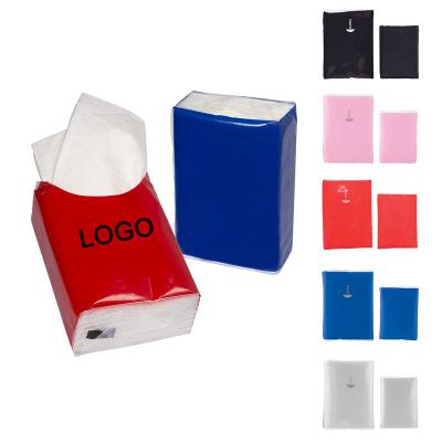 China Good Logo Printed 3ply Mini Pack Tissue Paper Soft Custom Moisture Proof Facial Tissue Pocket Tissue for sale