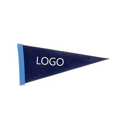 China Custom Multicolor Pennant Felt Logo Printed Special Shapes Flag For Party Celebrations And Shops Decorations for sale