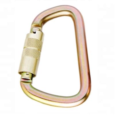 China Outdoor Carabiner Lock Screw Case Camping Aluminum Rotating Snap Hook for sale