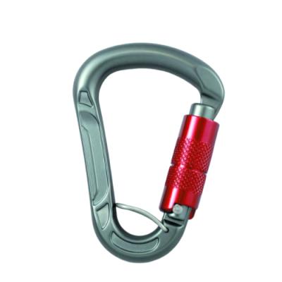 China High Tensile Main Chain Swivel Carabiner D Shape Carabiner Climbing for sale