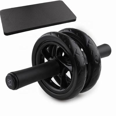 China Hot Sale Universal Fitness Exercise ab Wheel Roller With Free Knee Pad Abdominal Mat Roller For Fitness Gym Equipment for sale