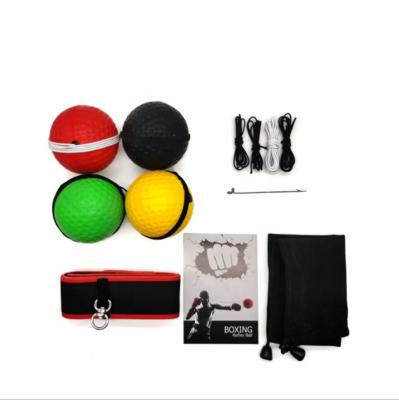 China Boxing Training Exercise Custom Logo Boxing Reflex Ball With Adjustable Headbands Boxing Speed ​​Reflex Punch Ball Lifting Reaction Force Hand Eye Training for sale