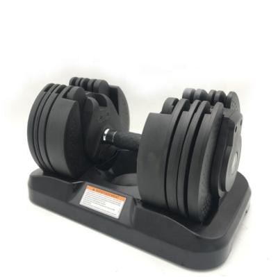 China Cheap Adjustable Dumbbell Sets For Sale Dumbbell Weight Set With Bottom Adjustable Dumbbell Gym Equipment for sale