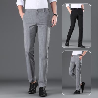 China New Summer QUICK DRY Men's Business Middle-aged Pants Stretch Breathable Men's Casual Pants Long for sale