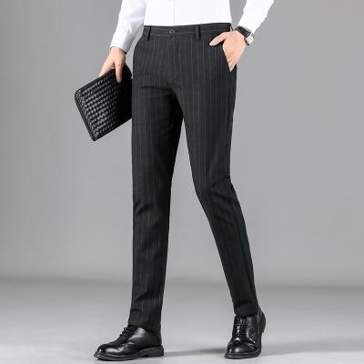 China Other New Casual Pants 2021Autumn Men Young And Slim Middle-aged Business Slim Fit Suit Pants Men'S Straight Long Pants for sale