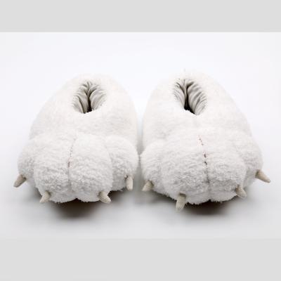 China Factory wholesale price fashion trend kids arctic shoes warm plush cartoon children home slippers bear teddy bear slippers for sale