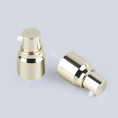 China Non Spill Aluminum Cream Pump Cosmetic Treatment Pump 24mm for sale