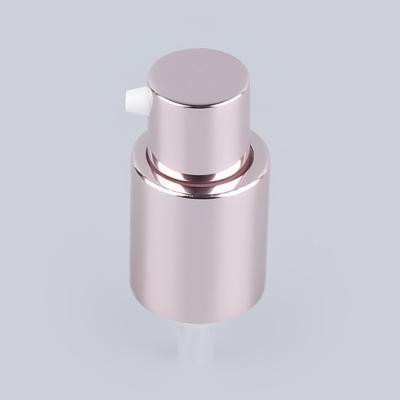 China Non Spill 18/410 cream pump aluminum cosmetic treatment pump for sale