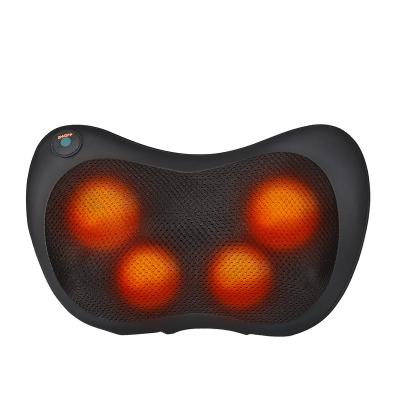 China 2021 Electric Heating Portable Private Pillow Massager Pillow Shiatsu Deep Tissue Neck and Back Massage Pillow for sale