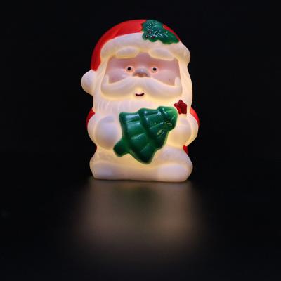 China Kids Room Best Selling Santa Claus Creative Sleeping Silicone Led Night Light For Kids Room for sale