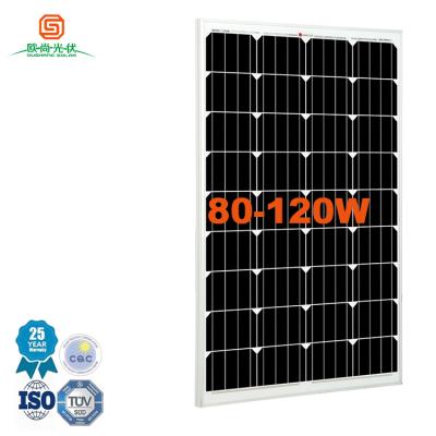 China Aluminum alloy factory high quality cheap solar modules laminates 100w anodized photovoltaic price directly panels solar for sale