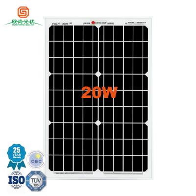 China Anodized aluminum alloy. IP67 A Grade Outdoor Solar Panel Solar Photovoltaic Cells 10W 20W 30W Panel for sale