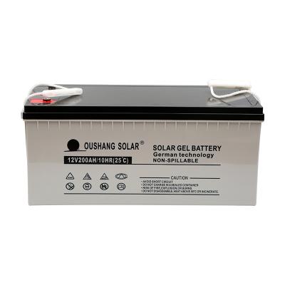 China Solar home appliances good quality gel battery 24v 200ah solar battery in Hebei for sale