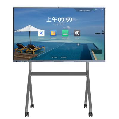 China School Teaching Smart TV 75 Inch Interactive Whiteboard Smart Board Touch Screen For Teaching And Conference Interactive Flat Panel for sale