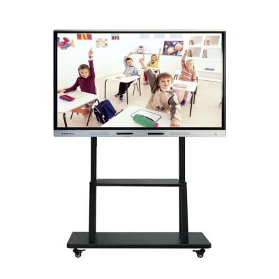 China School Teaching Price 85 Inch Panel 4K Touch Screen Interactive Smart Whiteboard With Smart Board Holder for sale