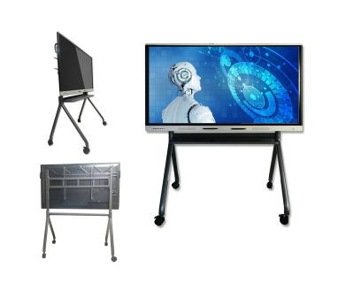 China School teacher at RONGNA 50 55 65 75 86 inch touch screen smart board machine all-in-one interactive flat screen for education for sale