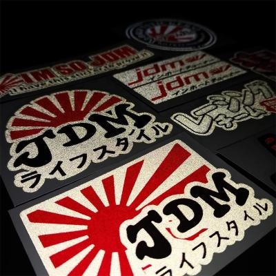 China Wholesale Cute/Cartoon JDM Style Car Window Decorative Waterproof Reflective Sticker Japan JDM PVC Material Car Stickers for sale